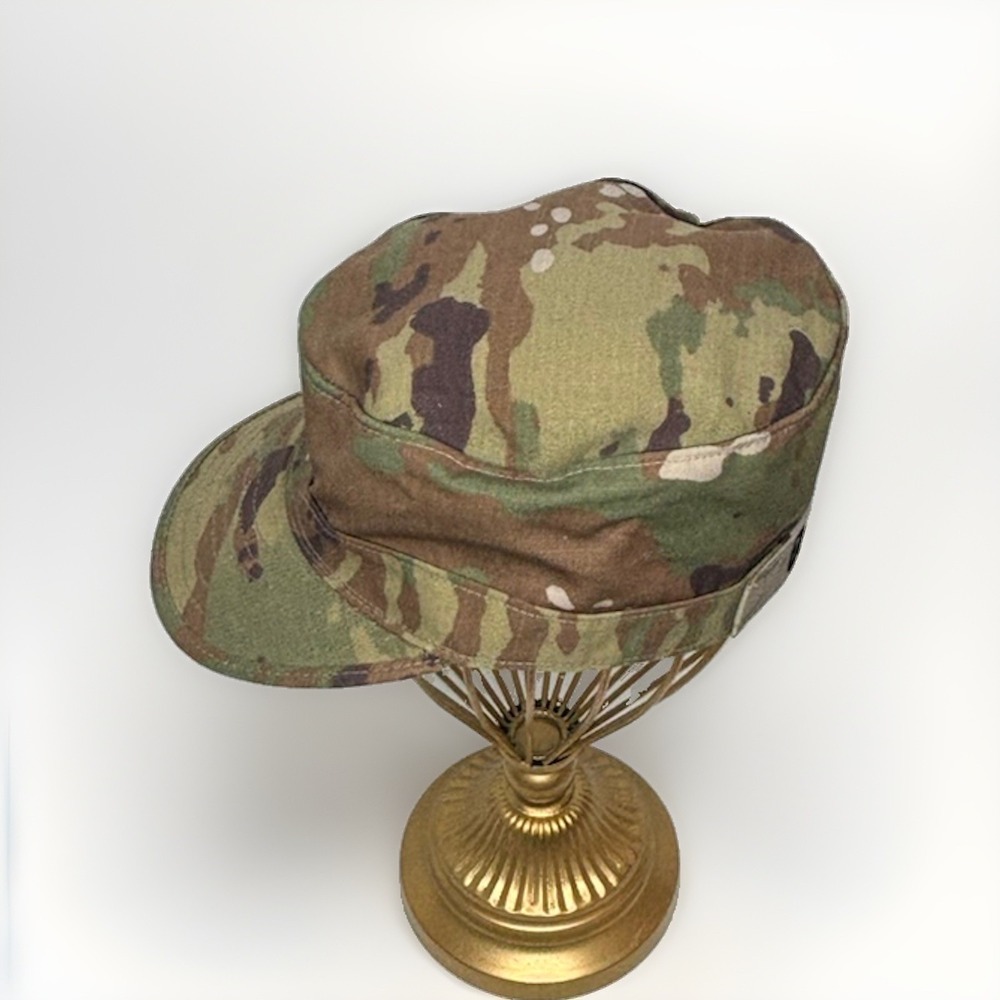 US Military OCP Patrol Cap Hat Camo Multicam Major Rank Garza Sekri 7 1/8 - Picture 8 of 12